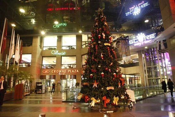 Christmas at the Crowne Plaza Hotel