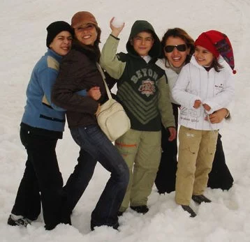 Fête des mères à la neige 