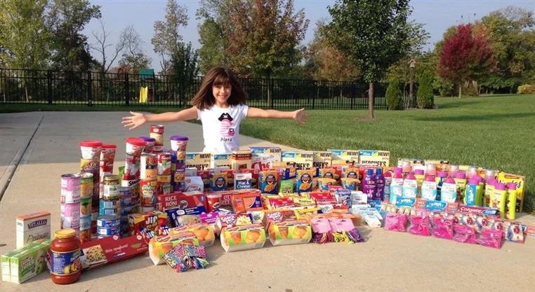 Lebanon girl celebrates birthday with canned food drive