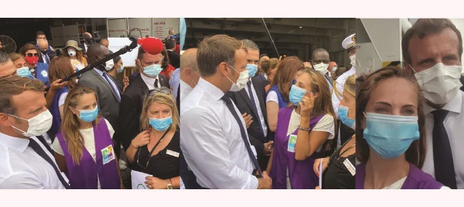 When President Macron meets few NGOs in Lebanon!