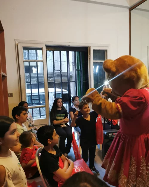 Elf Town Team visit to Bassma's center