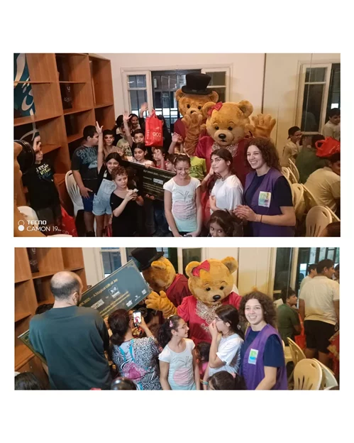 Elf Town Team visit to Bassma's center