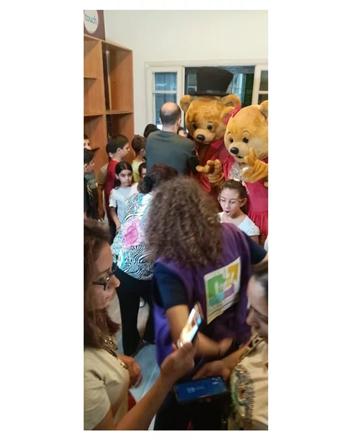 Elf Town Team visit to Bassma's center