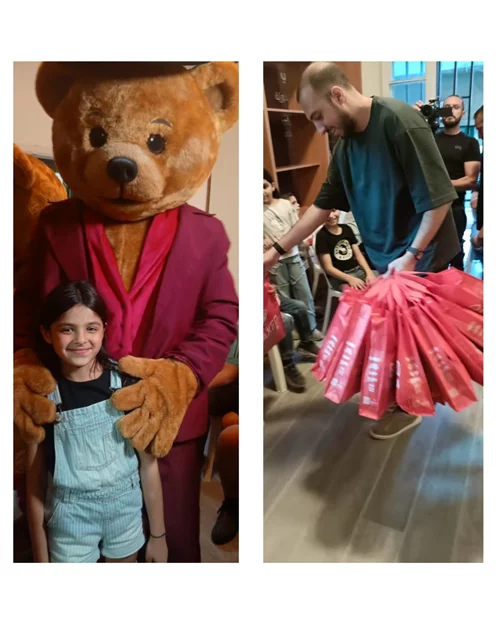 Elf Town Team visit to Bassma's center