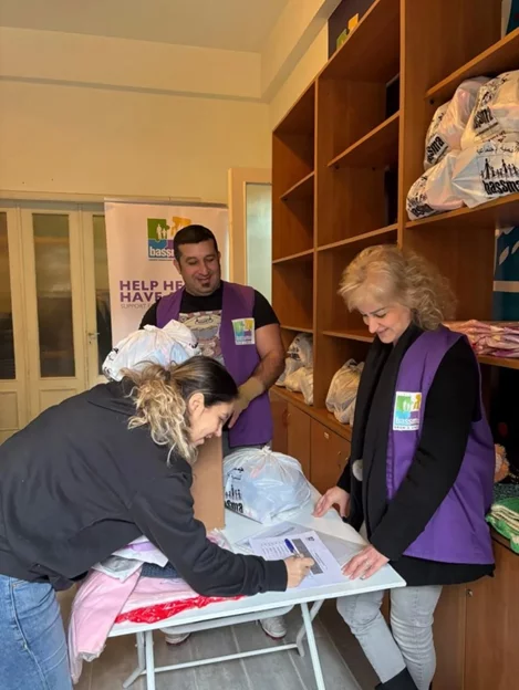 Aid Distribution to families