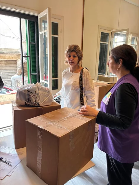 Aid Distribution to families
