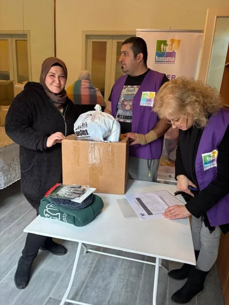 Aid Distribution to families