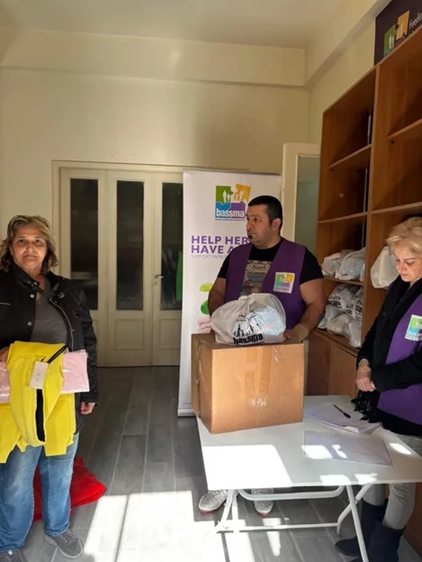 Aid Distribution to families