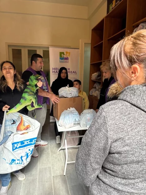 Aid Distribution to families