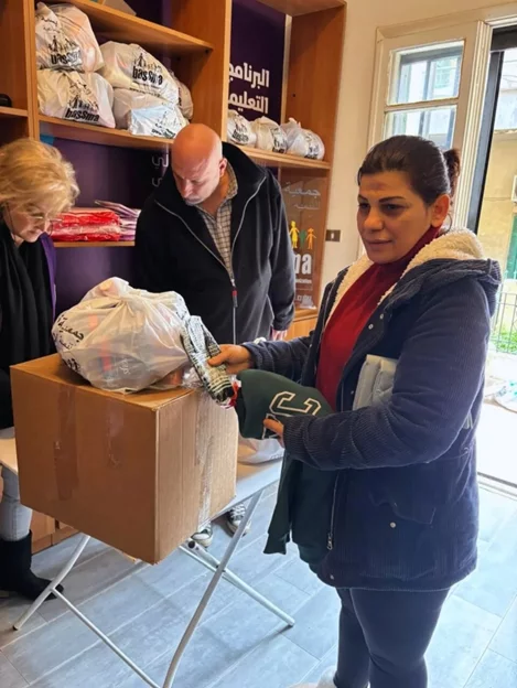 Aid Distribution to families