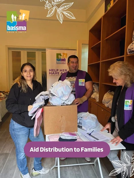 Aid Distribution to families