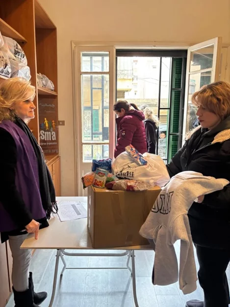 Aid Distribution to families