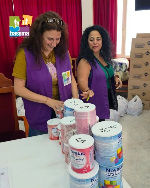 A typical distribution day at BASSMA