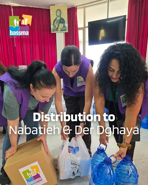 A typical distribution day at BASSMA