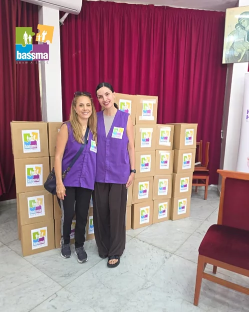A typical distribution day at BASSMA