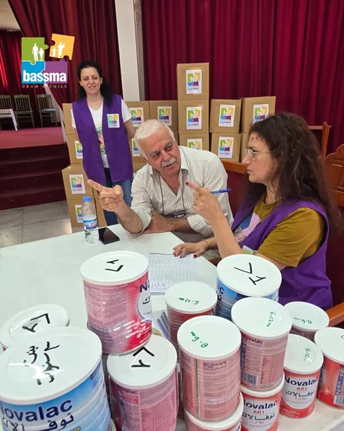 A typical distribution day at BASSMA